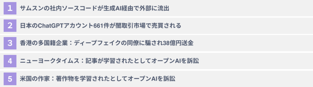 【2024年最新】生成AIによる事件５選