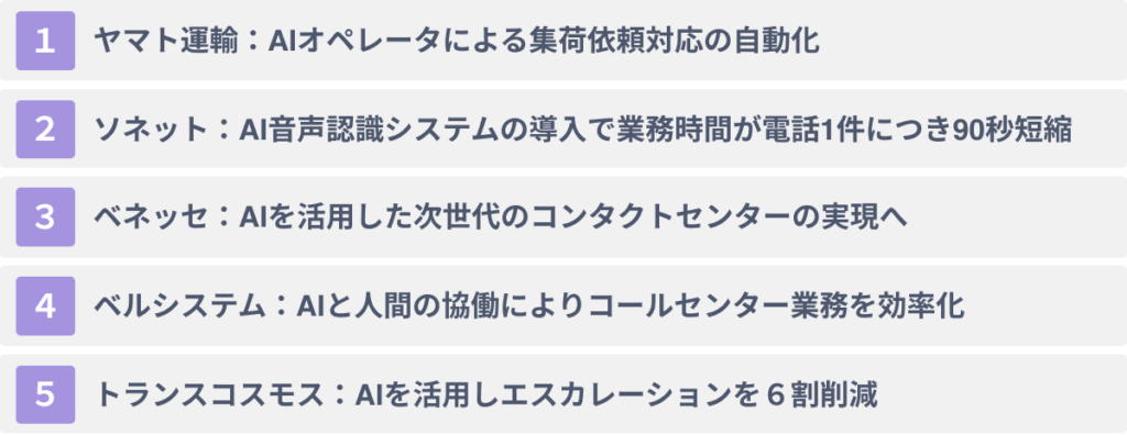 【2024年最新】AIのコールセンターへの導入・活用事例5選