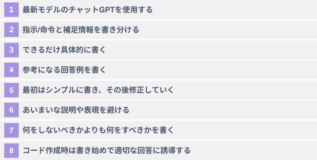 OpenAI社が推奨するプロンプトを書く８つのコツ【実例有】