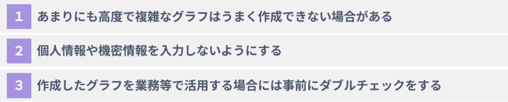 ChatGPTでグラフを作成する際の３つの注意点