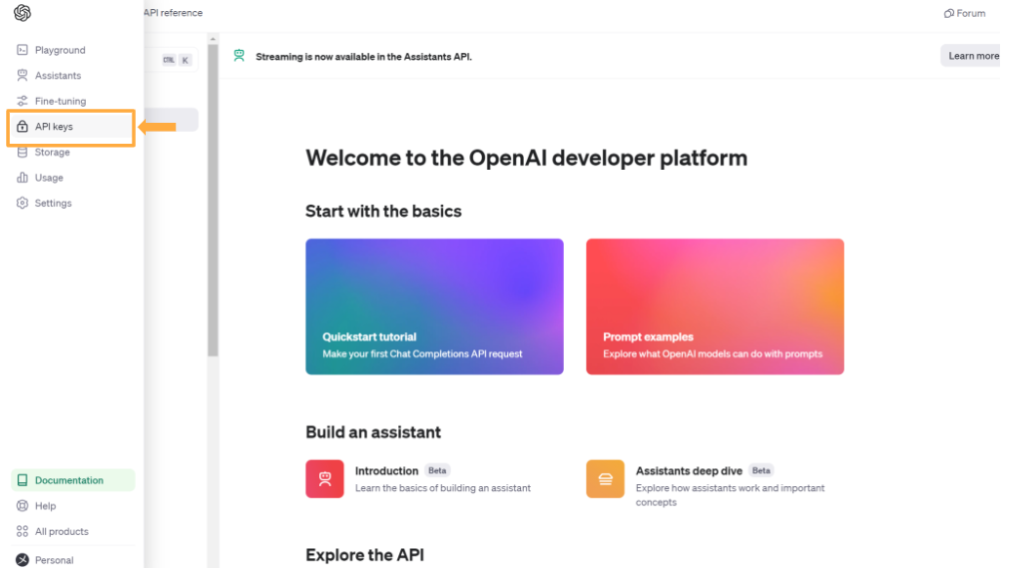 OpenAIのAPIキーを取得する