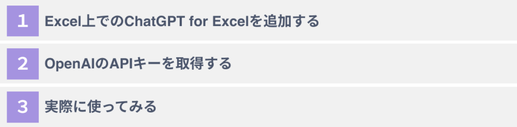 【画像あり】ChatGPT for Excelの始め方・使い方