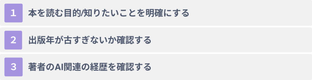 ChatGPTの書籍を選ぶ際の３つのポイント