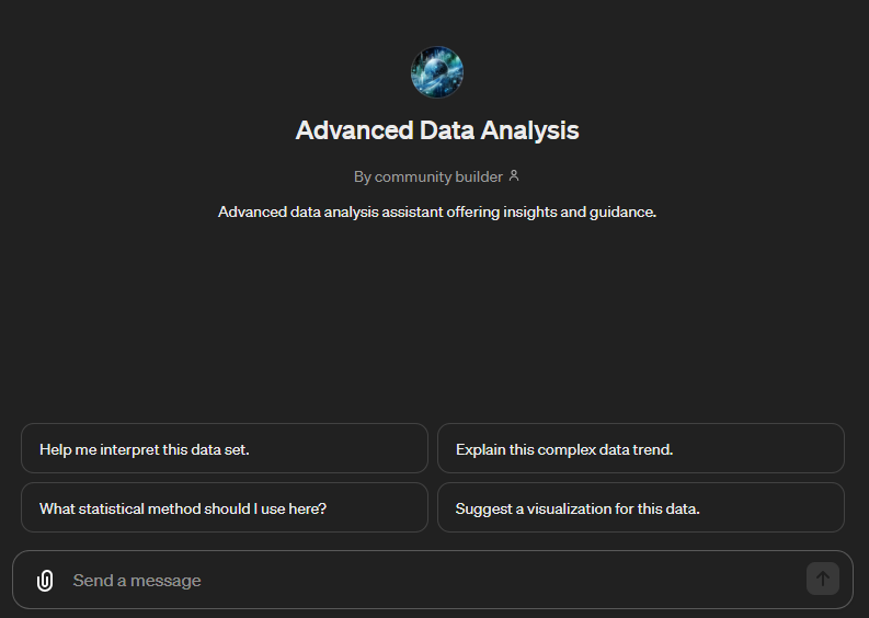 ①Advanced Data Analysis（旧Code Interpreter）