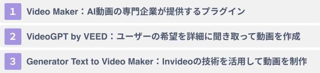 ChatGPTで動画作成できるプラグイン３選