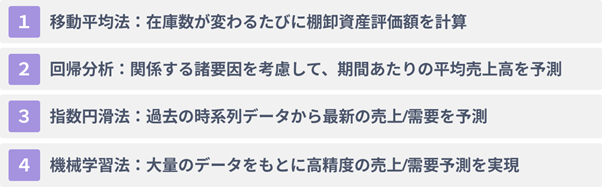 売上/需要予測を行う４つの方法