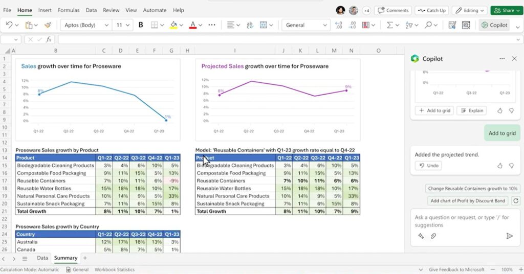 copilot Excelでのデータ分析・可視化