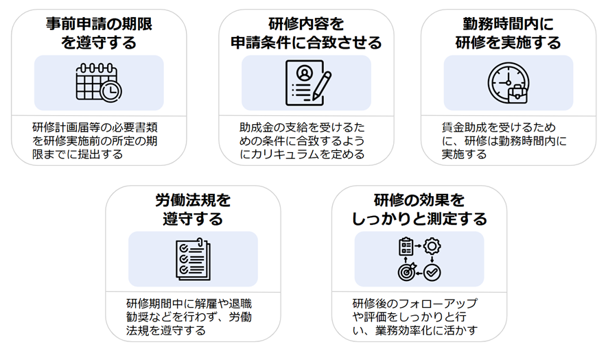 生成AI研修で助成金を活用する際の5つの注意点