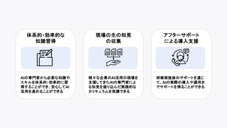 AI活用人材育成プログラムを受講する3つのメリット