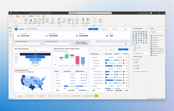 【Microsoft Power BI】データを視覚的に分析・共有することに特化したBIツール