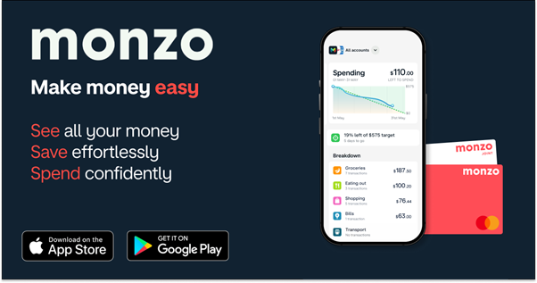 【Monzo】モバイルバンクサービスで国際送金の手数料高騰の問題を解消
