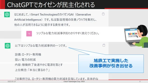 【旭鉄工】ChatGPTで知見をスムーズに共有し、生産性を向上