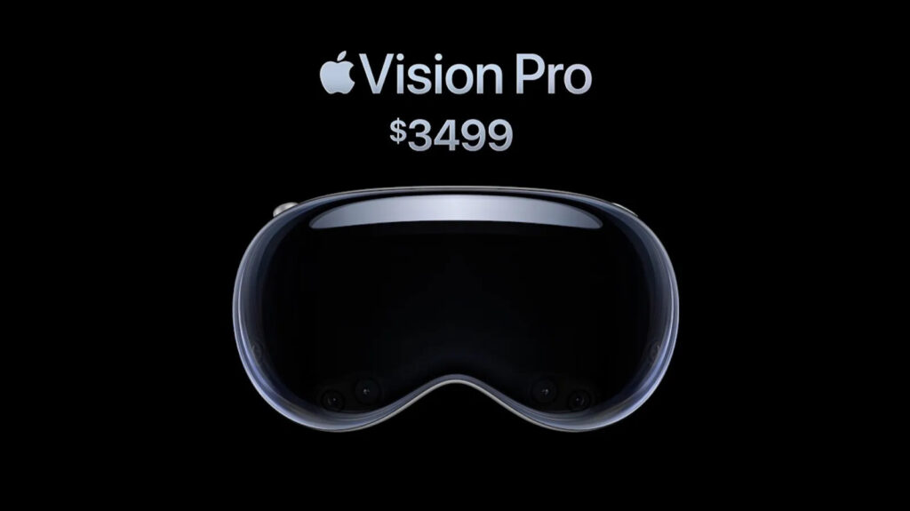 価格：3,499ドル（日本円で約50万円）　Apple Vision Pro