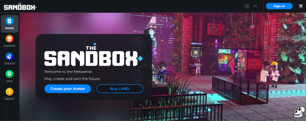 The SandBox：ブロックチェーン上のオープンワールドNFTゲーム