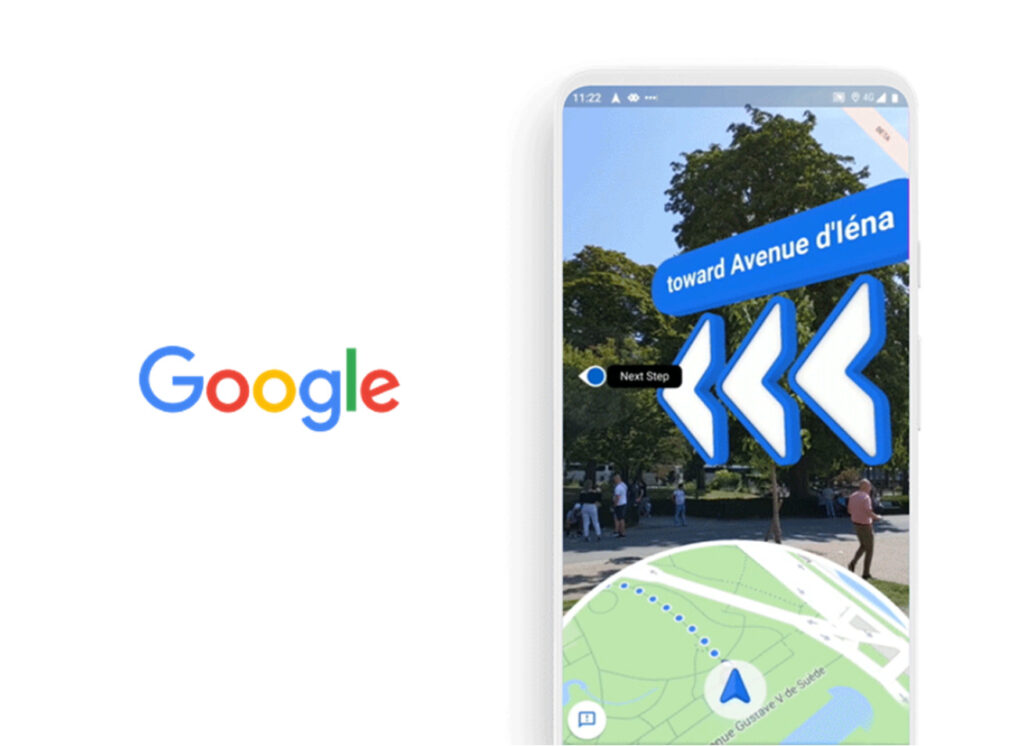 AR道案内サービスを利用する　GoogleMAP