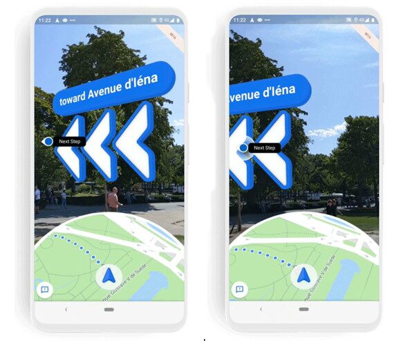 GoogleMap：ARを活用し簡単に目的地にたどり着ける