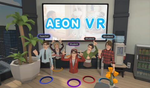 AEON VR：メタバース上で様々なシーンを巡ってライブレッスン受講